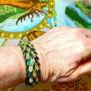 Green dragon scale bangle